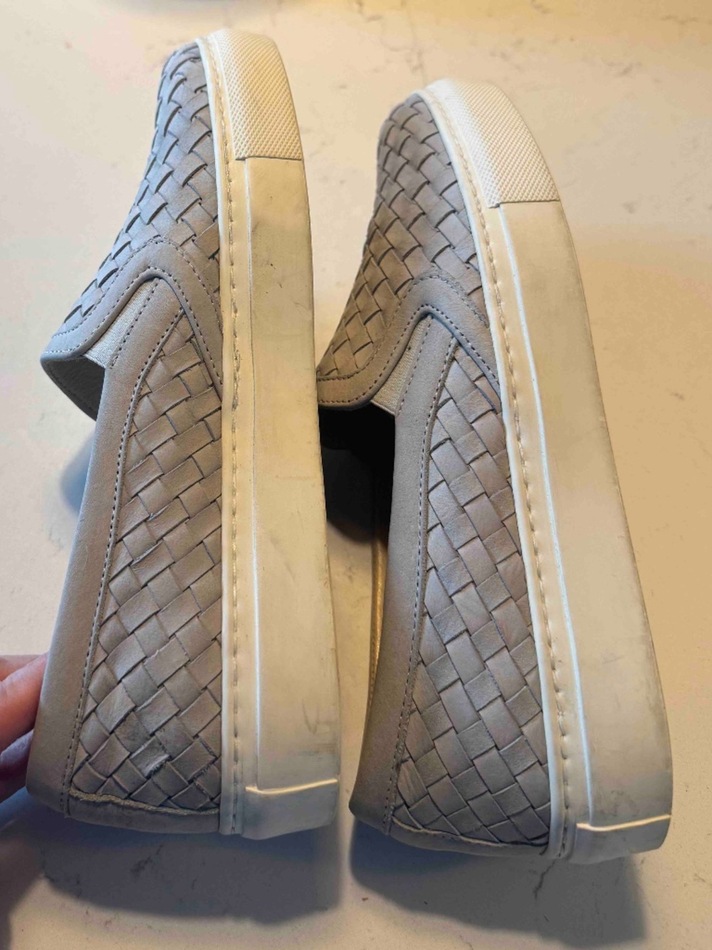M. Gemi The Cerchio Gray Woven Sneakers Size 37.5(7.5) - Picture 4 of 6